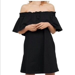 Black off the shoulder dress